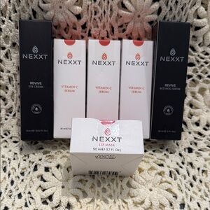 NEXXT Revive Eye Cream/Vitamin C Serum/Lip Mask Bundle